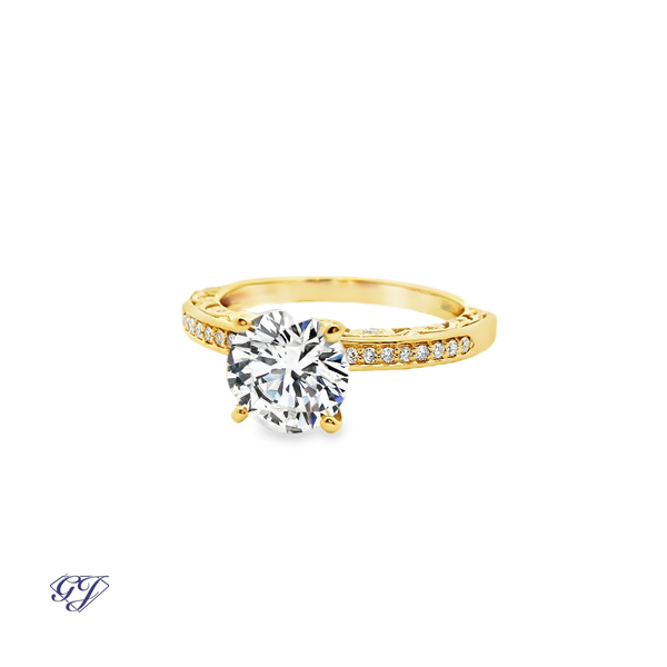 Florentine Rosette Heritage Ring Set Image 2 Geneva Jewelry Riverside, CA