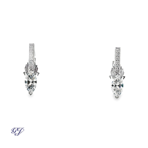 Sacred Cross Bloom Earrings Image 2 Geneva Jewelry Riverside, CA