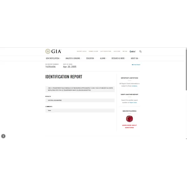 San Giorgio Natural Aquamarine & Diamond Ring Image 5 Geneva Jewelry Riverside, CA