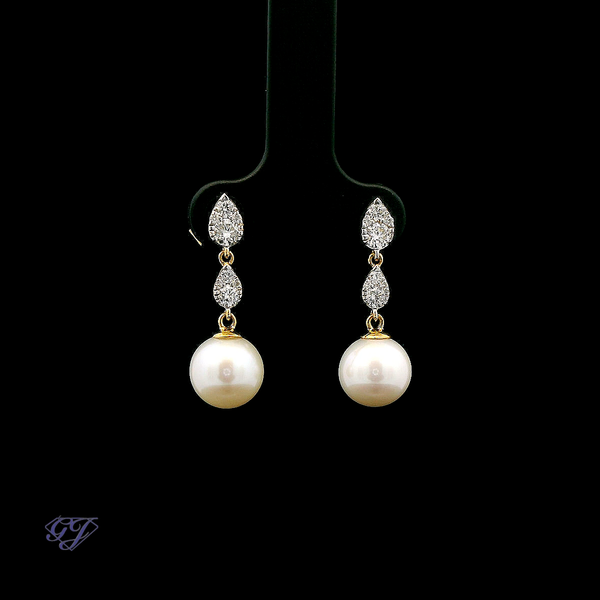 18K Yellow Gold 8.3mm Freshwater Pearl Ring Image 2 Geneva Jewelry Riverside, CA