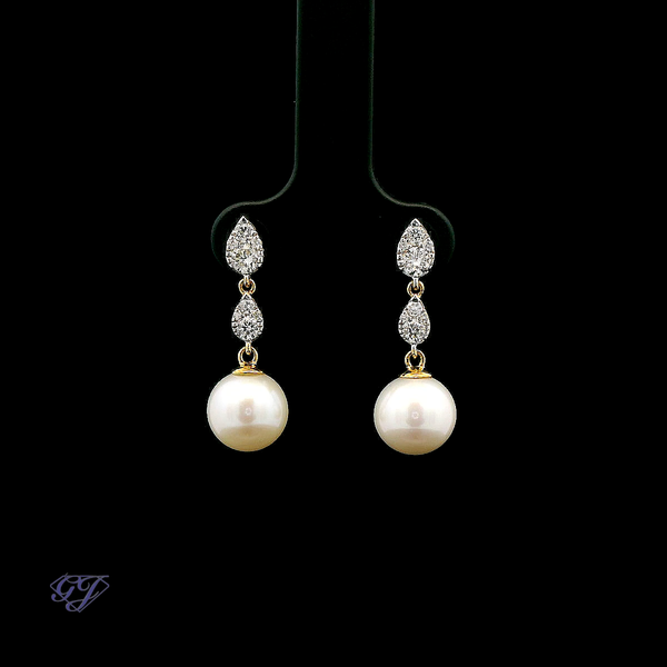 18K Yellow Gold 8.3mm Freshwater Pearl Ring Geneva Jewelry Riverside, CA