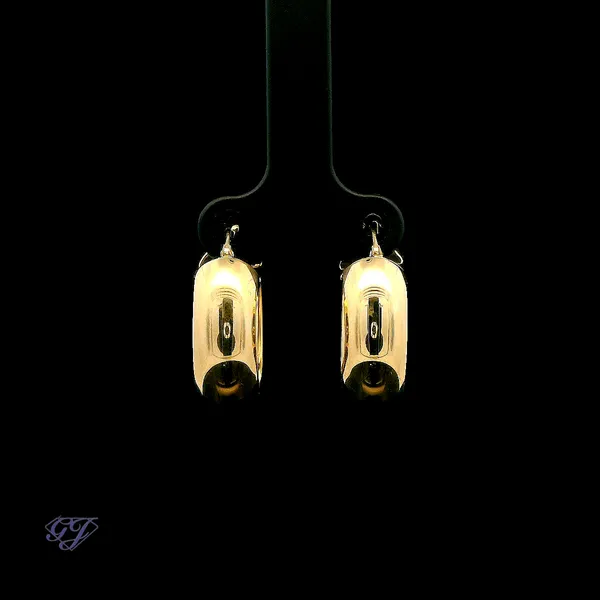 Italian 14K Yellow Gold Small Hoop Earrings Geneva Jewelry Riverside, CA