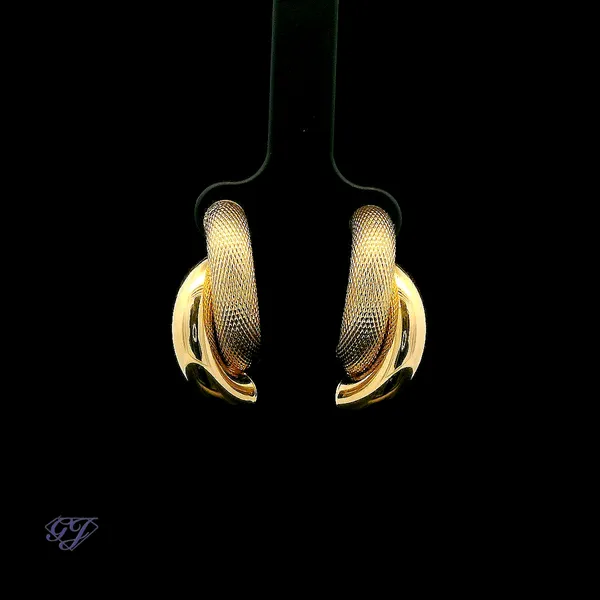 Italian 14K Fancy Stud Earrings Geneva Jewelry Riverside, CA