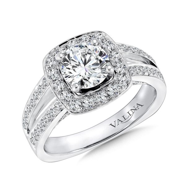 Cushion Shape Halo Engagement Ring George & Company Diamond Jewelers Dickson City, PA