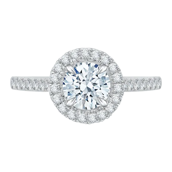 Diamond Halo Engagement Ring George & Company Diamond Jewelers Dickson City, PA