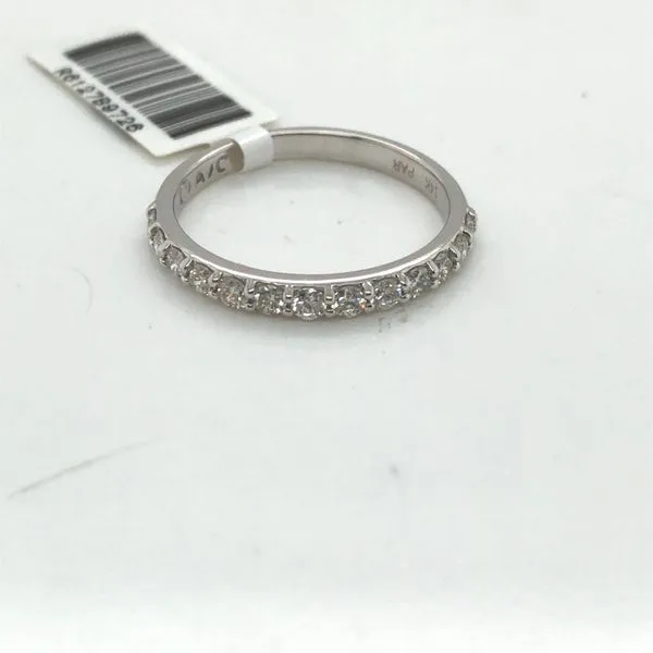 14K White Gold Diamond Band 0.50 Diamond Ct Shared Prong George & Company Diamond Jewelers Dickson City, PA