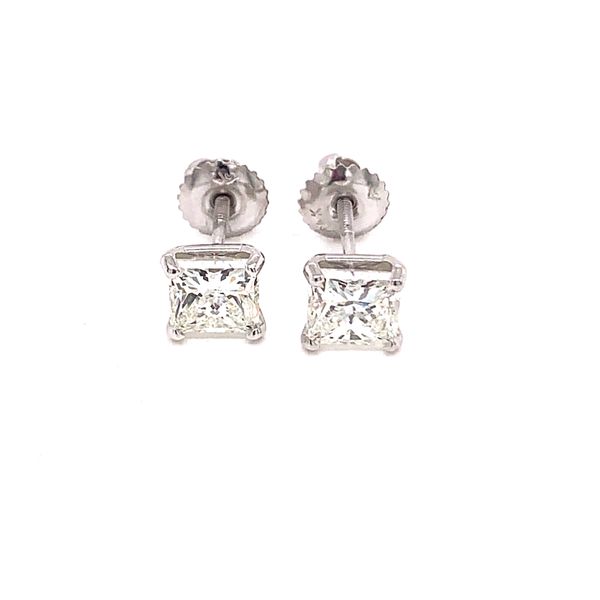 2CTW Princess Cut Diamond Stud Earrings George & Company Diamond Jewelers Dickson City, PA
