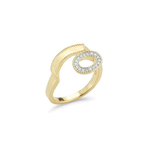 ALOR 18K Yellow Gold & Diamond Solar Ring George Press Jewelers Livingston, NJ