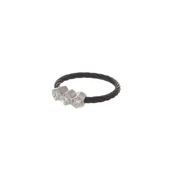 ALOR Black Cable Fashion Ring George Press Jewelers Livingston, NJ