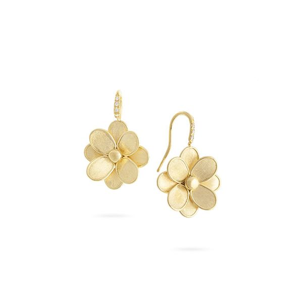 Marco Bicego® Petali Collection French Hook Flower Earrings George Press Jewelers Livingston, NJ