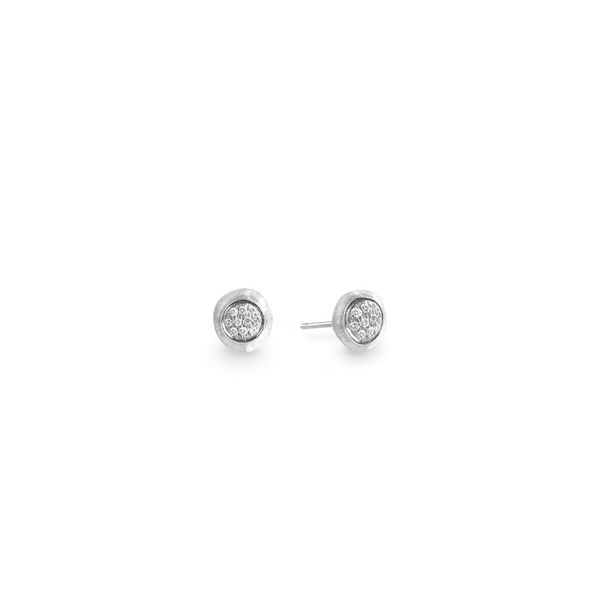 Marco Bicego® Jaipur Collection 18K White Gold and Diamond Stud Earrings George Press Jewelers Livingston, NJ