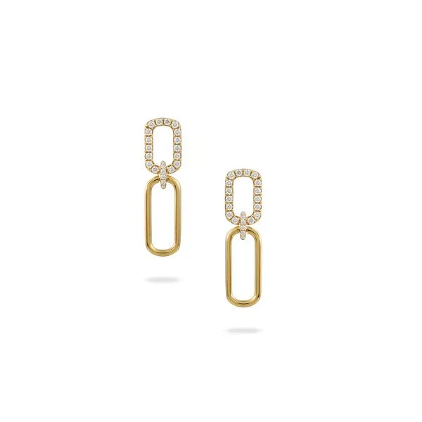 Doves Paperclip Earrings George Press Jewelers Livingston, NJ