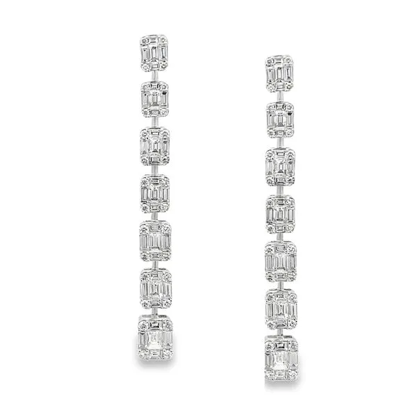 Diamond Drop Earrings George Press Jewelers Livingston, NJ