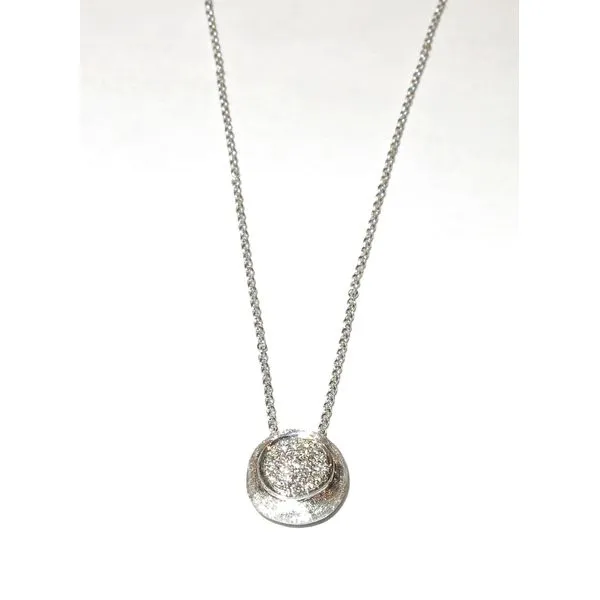Marco Bicego Delicati White Gold Pendant Necklace With Diamonds George Press Jewelers Livingston, NJ