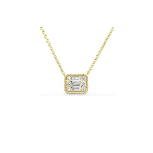 Madison L 14K Yellow Gold Diamond Pendant Necklace George Press Jewelers Livingston, NJ