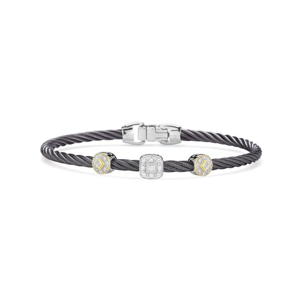 ALOR Grey Cable Essential Stackable Bracelet George Press Jewelers Livingston, NJ