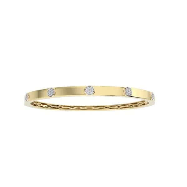Elan 14K Yellow Gold and Diamond Bangle George Press Jewelers Livingston, NJ