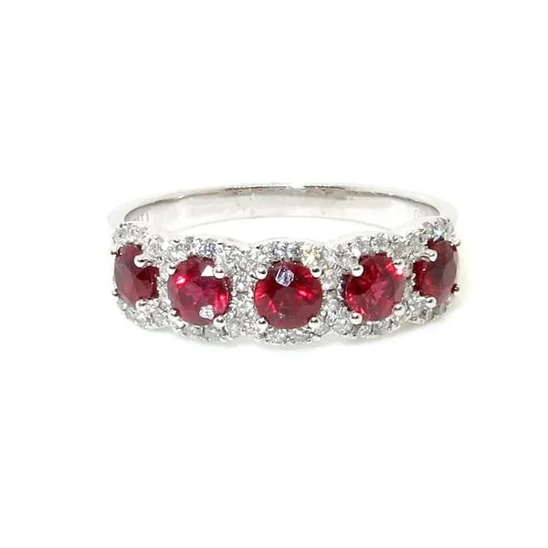  18K Ruby & Diamond Ring  George Press Jewelers Livingston, NJ