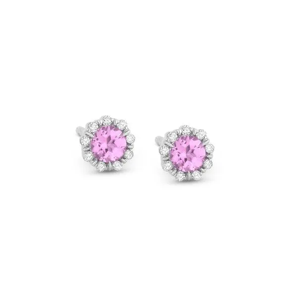 Madison L 14 Karat White Small Earrings George Press Jewelers Livingston, NJ
