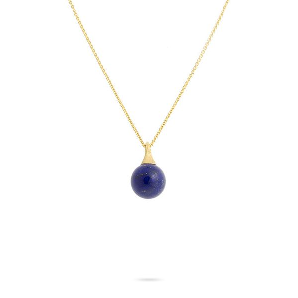 Marco Bicego® Africa Boules 18K Yellow Gold and Lapis Pendant George Press Jewelers Livingston, NJ