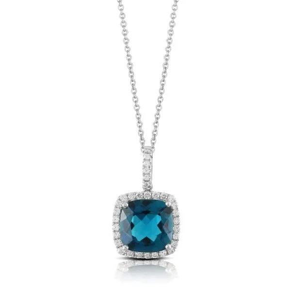Doves London Blue  Topaz Necklace George Press Jewelers Livingston, NJ