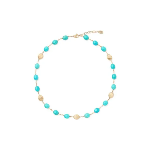 Marco Bicego Siviglia Collection Turquoise Necklace George Press Jewelers Livingston, NJ