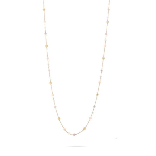 Marco Bicego® Africa Pearl Collection 18K Yellow Gold and Pearl Long Necklace George Press Jewelers Livingston, NJ