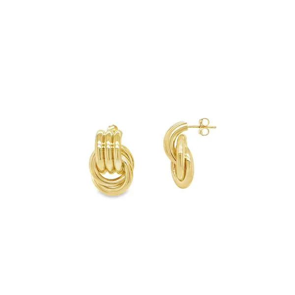 Buvin 14K Yellow Gold Knot Earring George Press Jewelers Livingston, NJ
