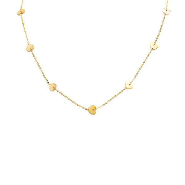14K Yellow Gold Heart Necklace George Press Jewelers Livingston, NJ