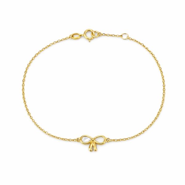 14K Yellow Gold Bow Bracelet George Press Jewelers Livingston, NJ