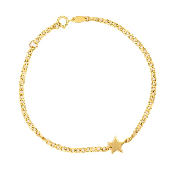 14K Yellow Gold Star Bracelet George Press Jewelers Livingston, NJ