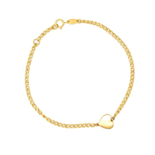 14K Yellow Gold Heart Bracelet George Press Jewelers Livingston, NJ