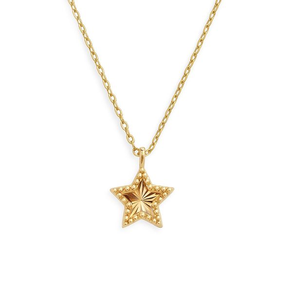 14K Yellow Gold Star Necklace George Press Jewelers Livingston, NJ