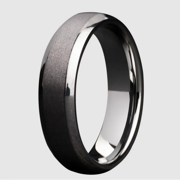 Bevel Satin Tantalum Band 6mm Georgetown Jewelers Wood Dale, IL