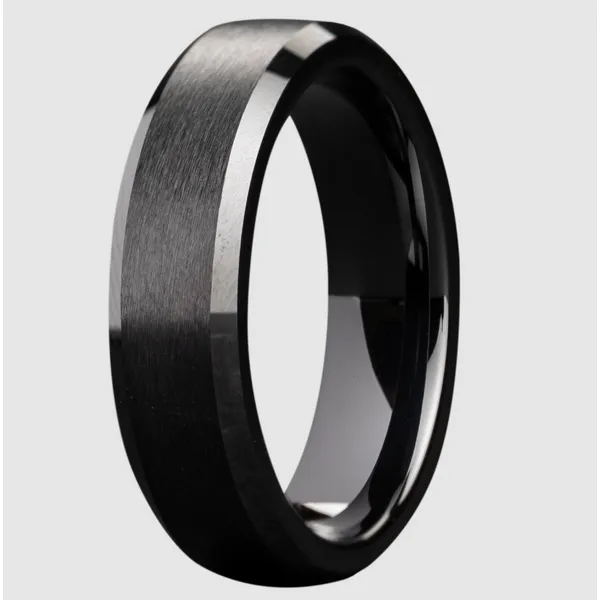 Black Ceramic Band 8mm