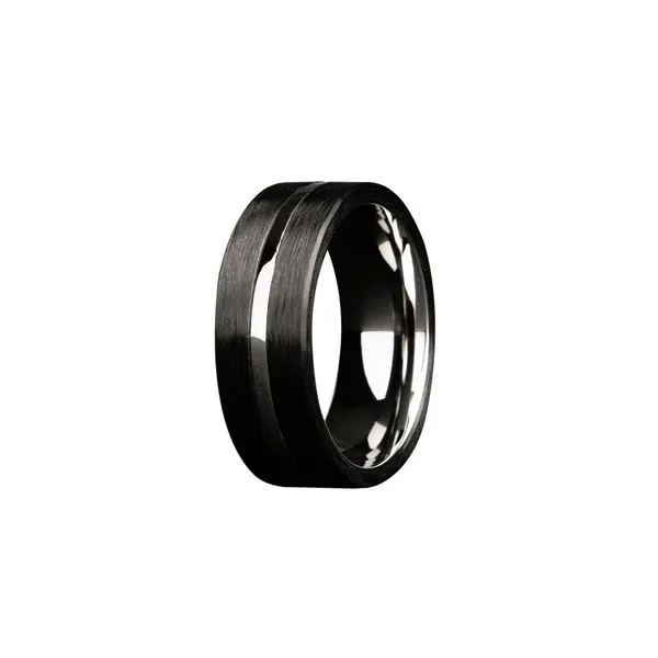 Cobalt & Carbon Fiber Overlay Band 8mm Georgetown Jewelers Wood Dale, IL