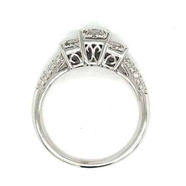 Estate 10K White Gold Diamond Ring