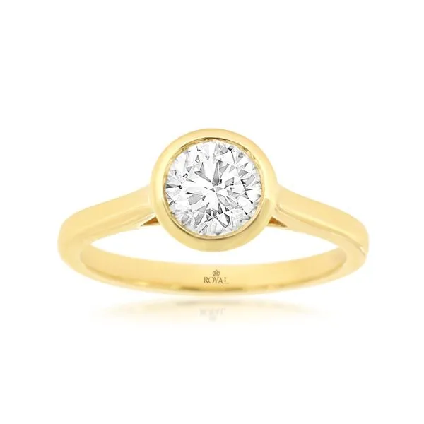 14K Yellow Gold Lab Grown Diamond Engagement Ring