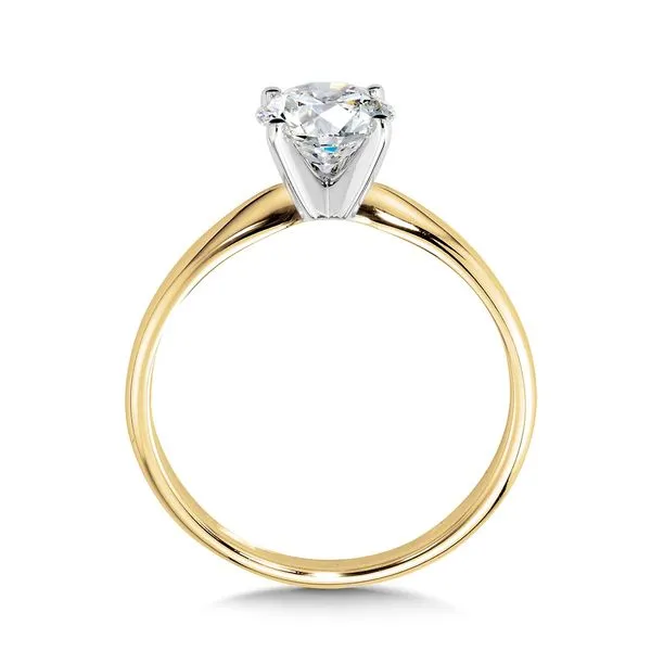 14K Two Tone Gold Lab Grown Diamond Engagement Ring Georgetown Jewelers Wood Dale, IL