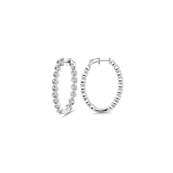Lab Grown Diamond Hoop Earrings 1.50 cttw Georgetown Jewelers Wood Dale, IL