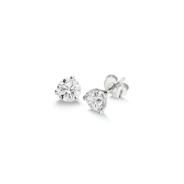 14K White Gold Lab Grown Diamond Stud Earrings 1.00 cttw Georgetown Jewelers Wood Dale, IL
