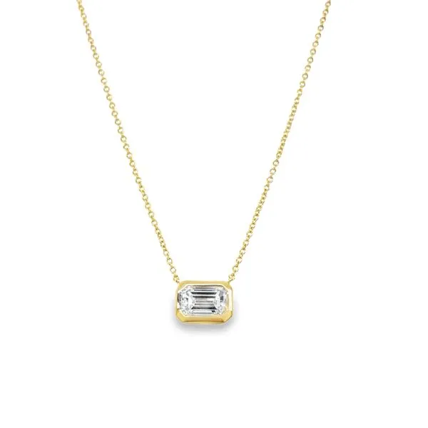 14K White Gold Lab Grown Diamond Necklace
