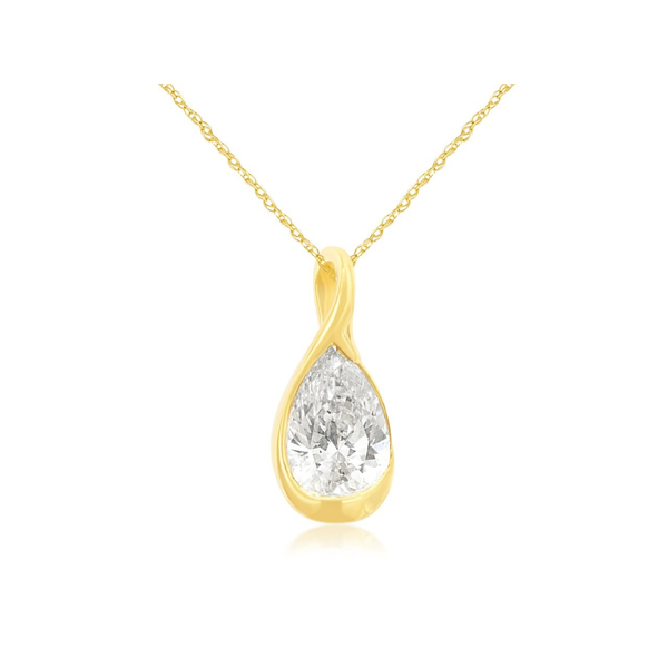 14K Yellow Gold Lab Grown Diamond Necklace Georgetown Jewelers Wood Dale, IL