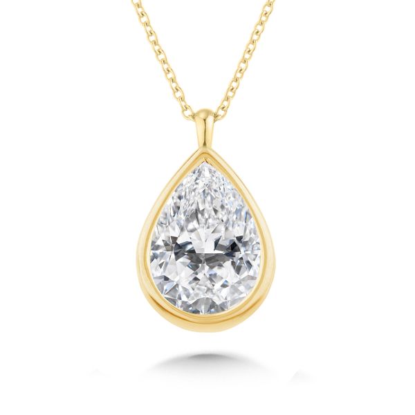 14K Yellow Gold Lab Grown Diamond Necklace Georgetown Jewelers Wood Dale, IL