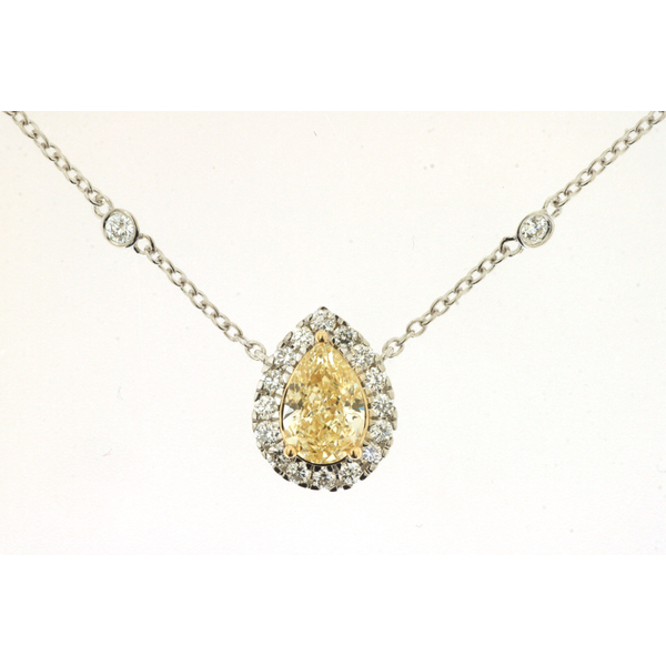 14K White Gold Lab Grown Diamond Necklace Georgetown Jewelers Wood Dale, IL