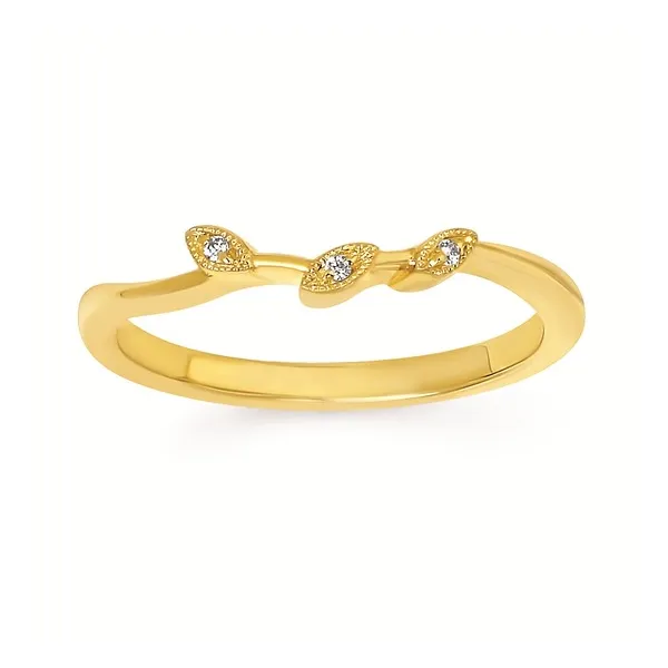 14K Yellow Gold Diamond Wedding Band