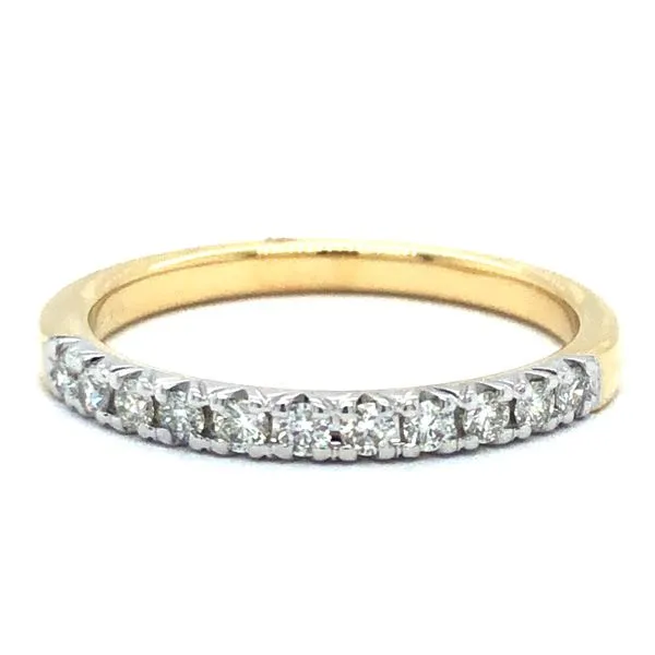 14K Two-Tone Gold & Diamond Wedding Band Georgetown Jewelers Wood Dale, IL