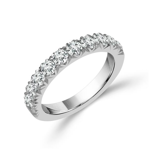 French Set Diamond Wedding Band 0.10cttw Georgetown Jewelers Wood Dale, IL