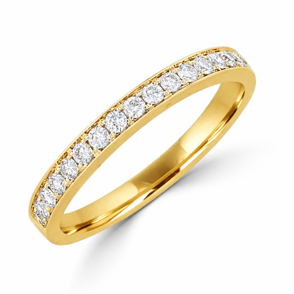 14K Yellow Gold Diamond Wedding Band Georgetown Jewelers Wood Dale, IL