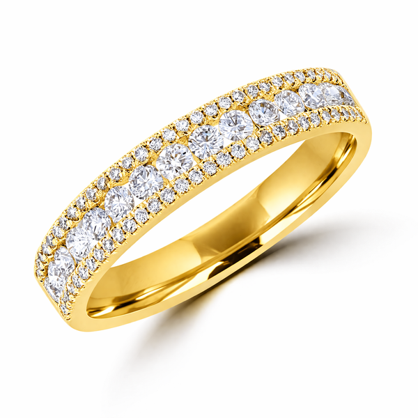14K Yellow Gold Diamond Wedding Band Georgetown Jewelers Wood Dale, IL